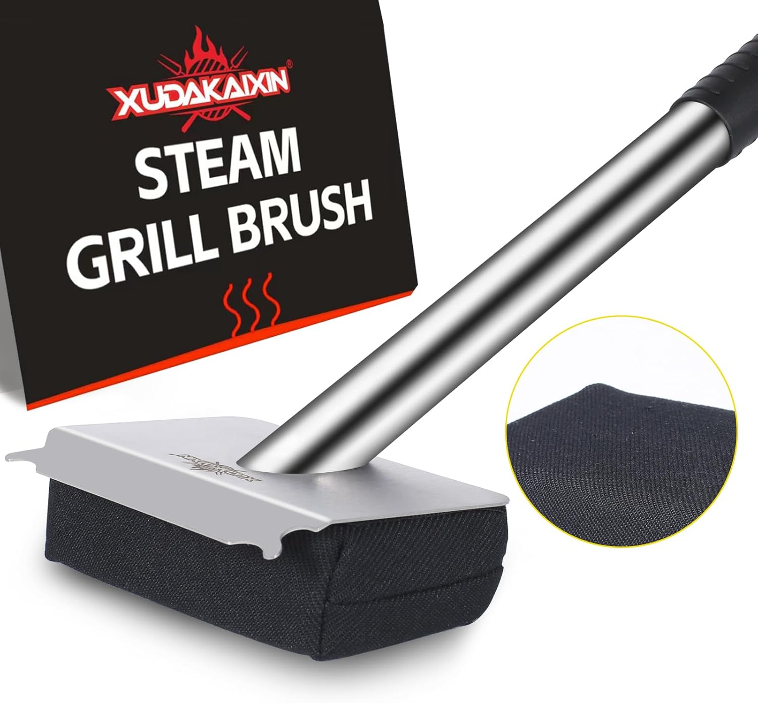 XUDAKAIXIN Grill Brush - Bristle-Free Steam Cleaner for Outdoor BBQ | Ultra Safe & Efficient Cleaning Tool