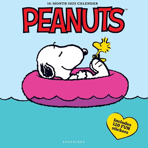 Graphique 2025 Peanuts Wall Calendar - 12” x 12” | Thick Paper | Large Monthly Grid & Holidays