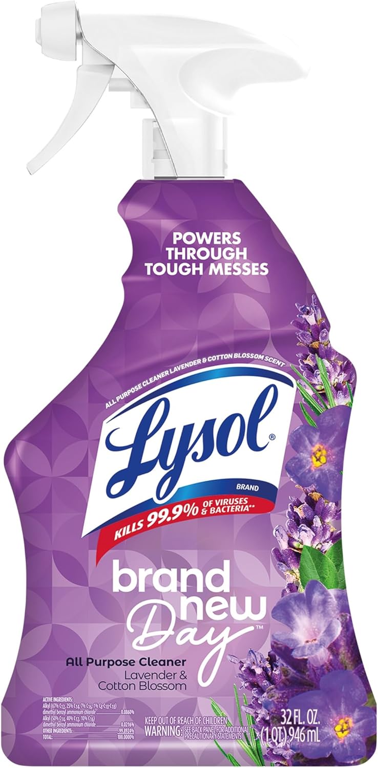 Lysol® All-Purpose Cleaner - Lavender & Cotton Blossom Scent | 9.32 oz for Effective Cleaning