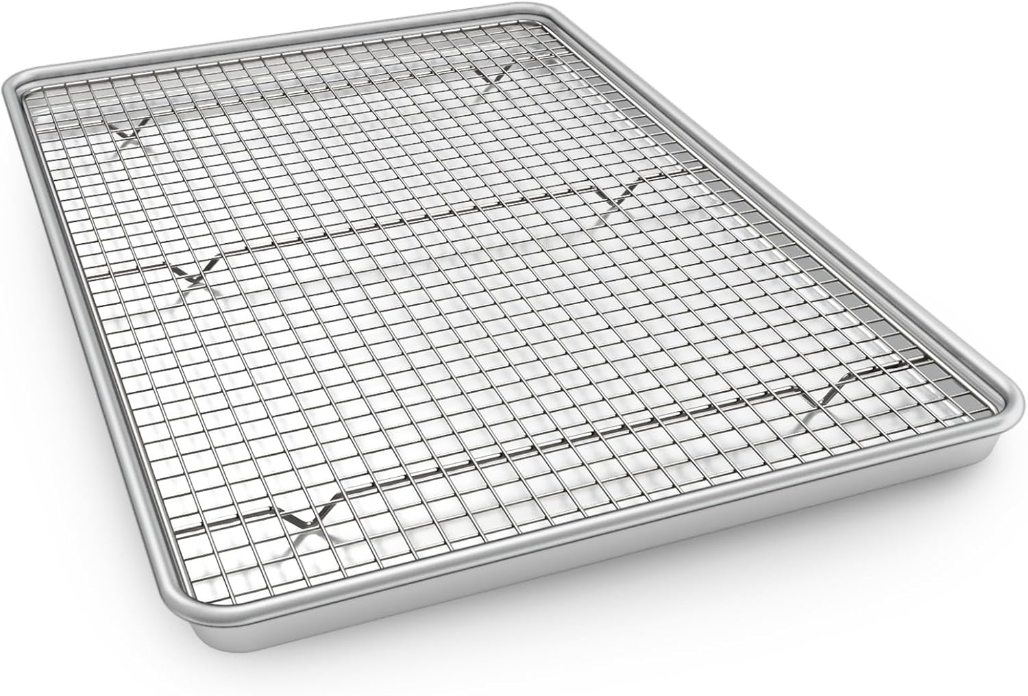 Natural Aluminum Baking Sheet Set by [Brand Name] - 24 Inch Extra Large Nonstick Cookie Trays | Commercial Quality & Warp Resistant