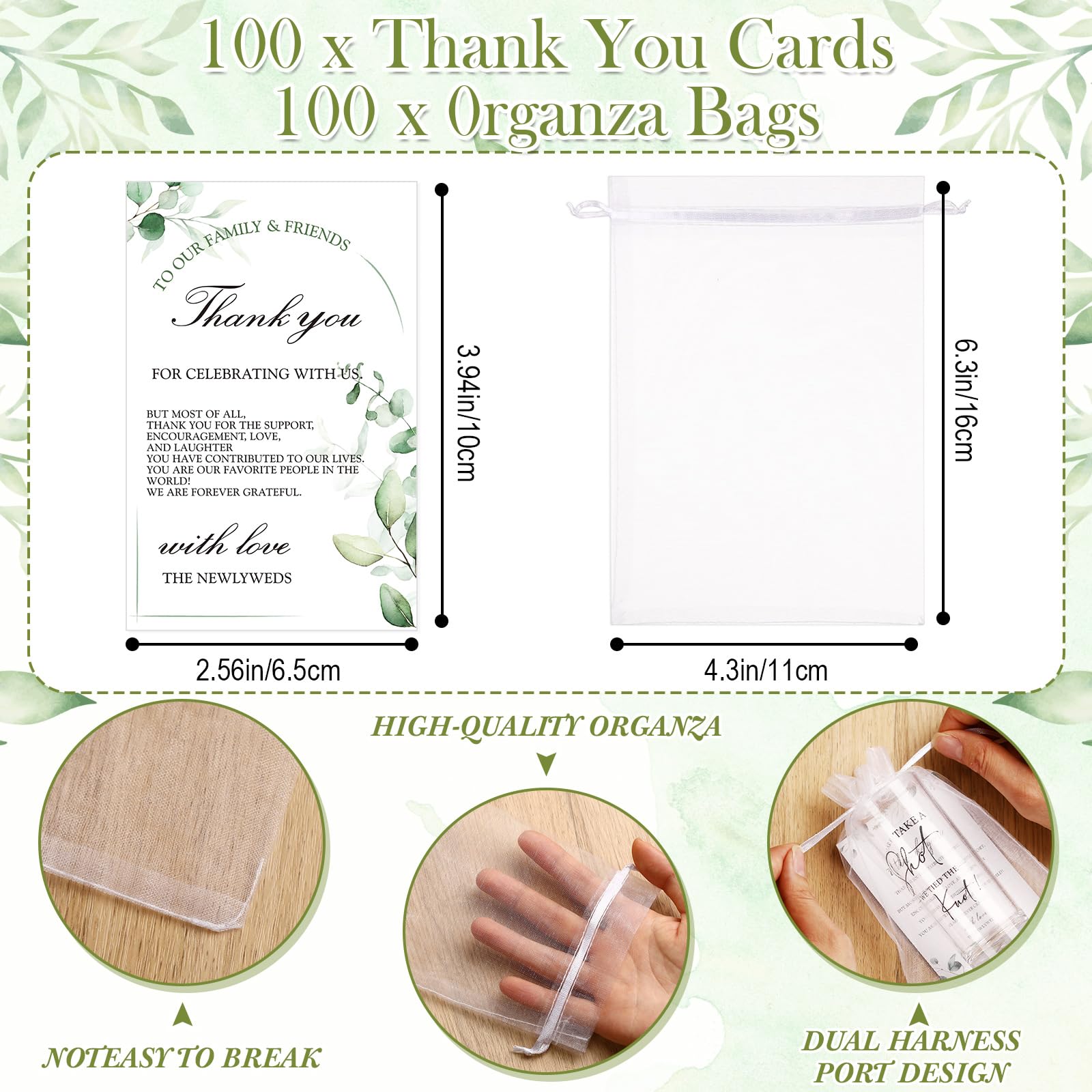 Sliner 100 Set Wedding Favors for Guests Bulk 2oz Acrylic Happily ever after Shot Glasses with Thank You Cards Organza Bags wedding gifts for Guest Souvenirs Newlyweds Bridal Shower Party