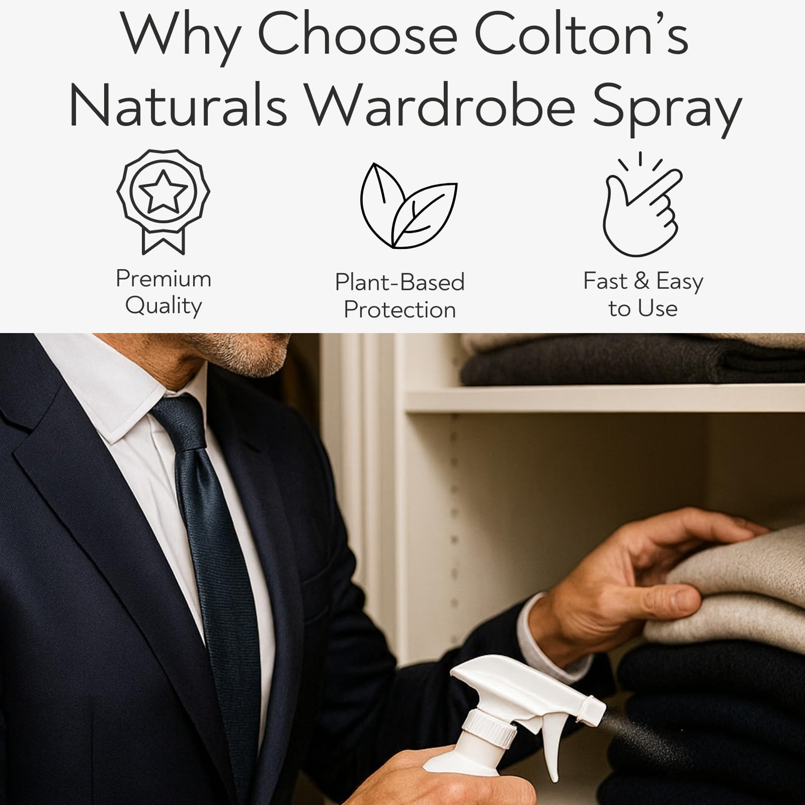Colton's Naturals Cedar Spray w/Lavender Extract – Non-Chemical Wood Protection – Cedar Wood Scent – Restores Scent Closets & Drawers (32 oz)
