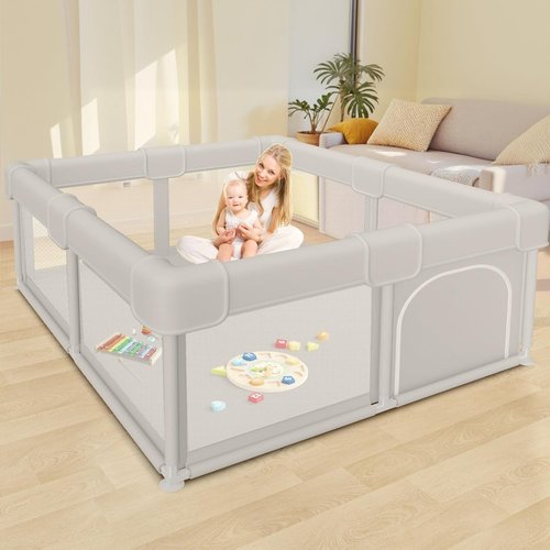 Besuhot Baby Playpen - Sturdy Safety Playard for Babies & Toddlers | 50x50 Indoor & Outdoor Activity Center