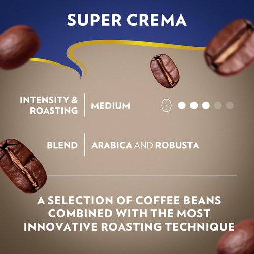 Lavazza Super Crema Ground Coffee - Medium Roast Arabica & Robusta Blend, 32 oz Bag