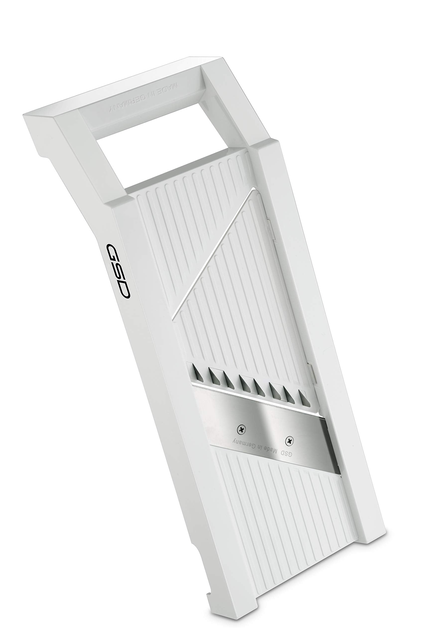 GSD Universal Vegetable Slicer With 5 Changeable Blades, White