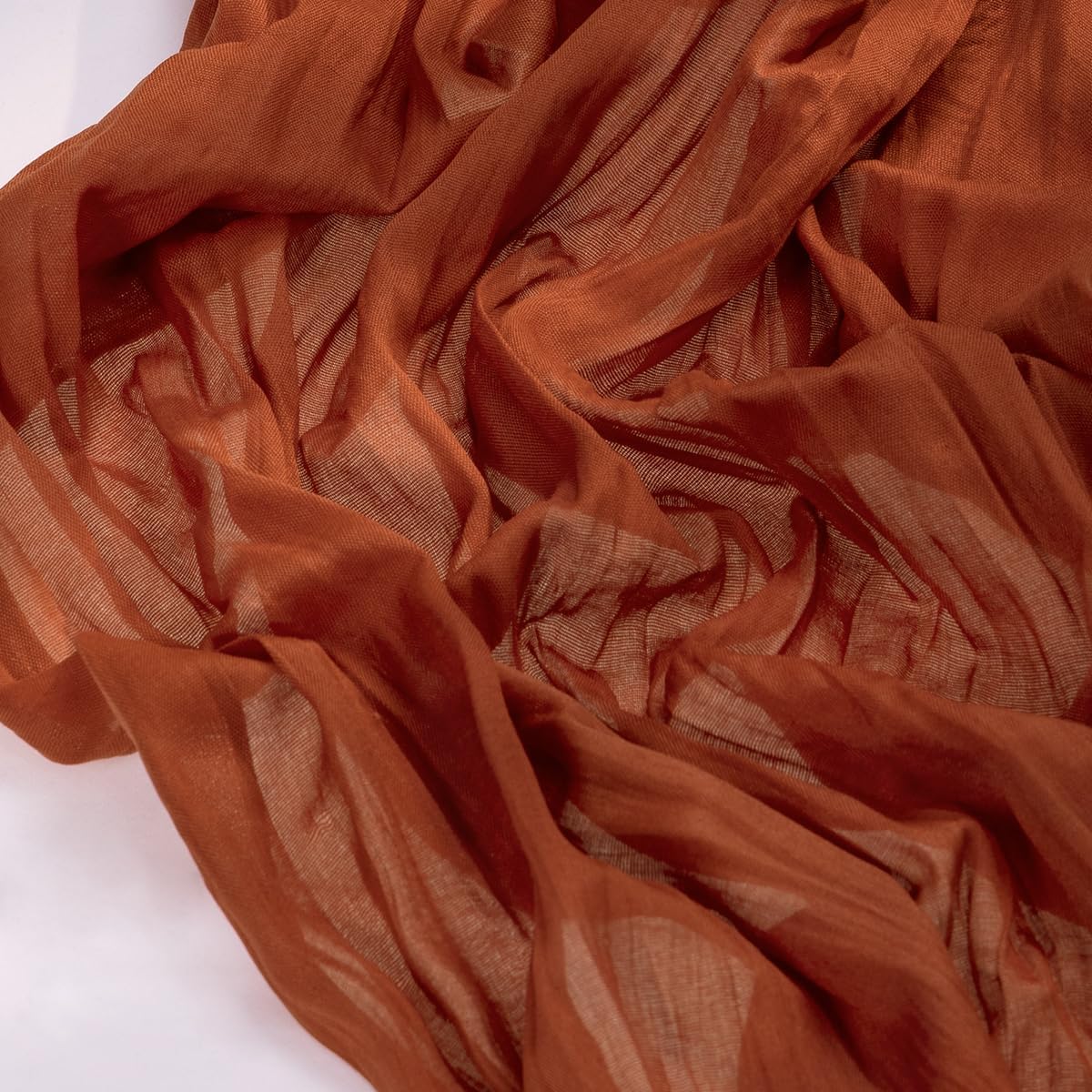 Socomi Cheesecloth Table Runner - 15pcs Rustic Terracotta Set | 120 Inch for Fall & Thanksgiving Decor