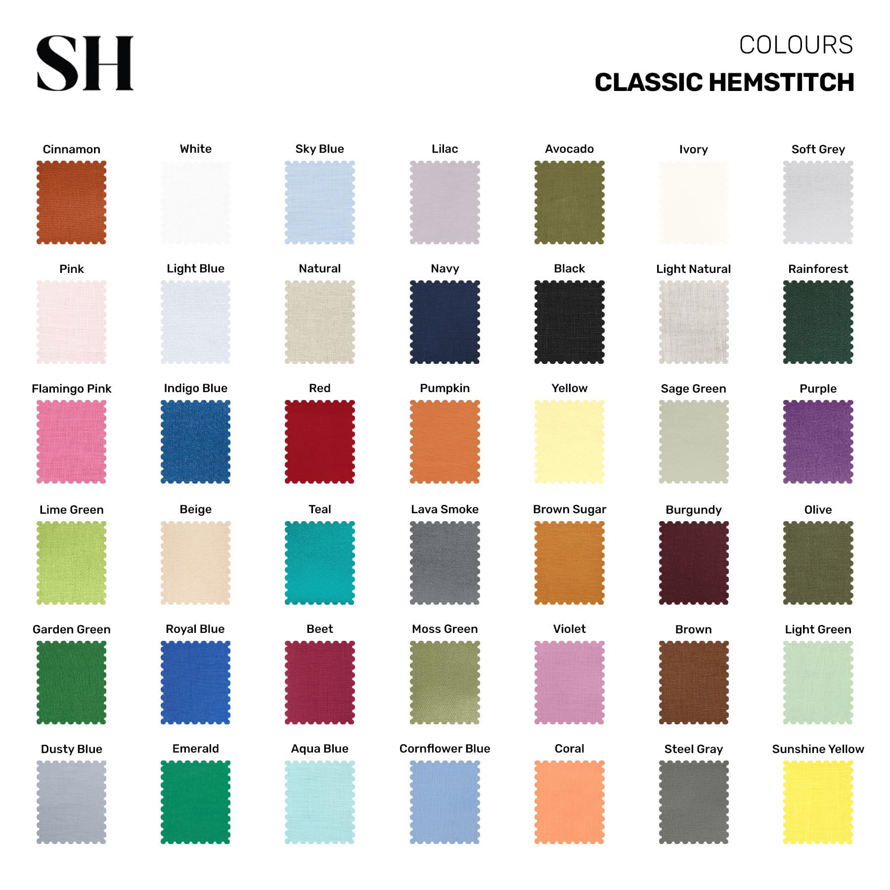 Solino Home Purple Linen Napkins Set of 6-100% Pure Linen Hemstitch Dinner Napkins 20 x 20 Inch for Mothers Day, Spring, Summer - Classic Hemstitch