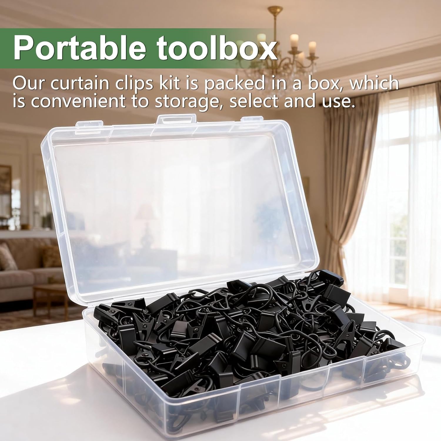 Skiennix 50 Pack S Hooks - Durable Stainless Steel Curtain Clips for Hanging Photos & Decorations | 2.4 Inch
