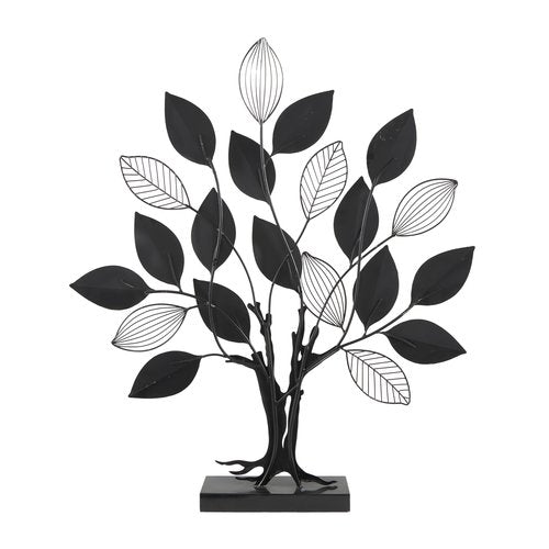 Deco 79 Metal Tree Decorative Sculpture Home Decor Statue, Accent Figurine 27" x 4" x 31", Black