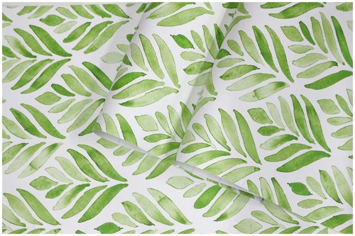 HAOKHOME Drawer Shelf and Cabinet Liner, Self-Adhesive Dresser Drawer Liners, Peel and Stick Liner Paper Kitchen Cabinets and Cupboard, Bathroom Drawers, Green White 17.3" W x 78" L