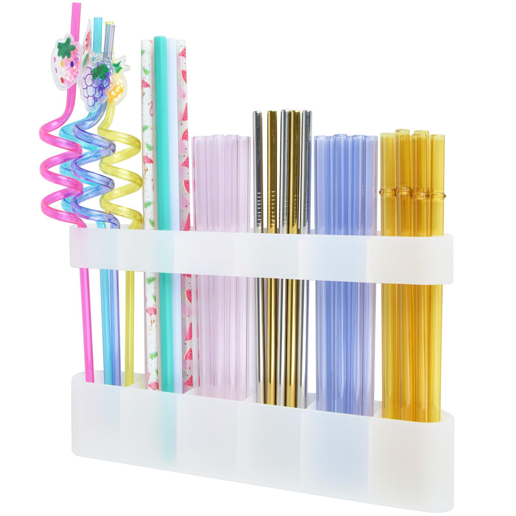 Straw Holder for Cabinet Door, Silicone Straw Organizer for Cabinet Door, Kitchen Cabinet Organizer Reusable Straws Dispenser for Home Kitchen Accessories (Transparent)