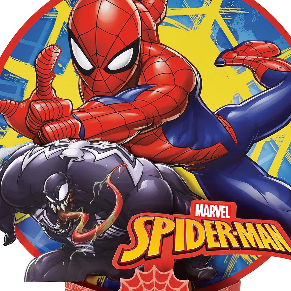 Spider-Man Webbed Wonder Table Decoration - 11.4" (Pack of 1) - Durable Material - Perfect for Superhero Fans and Themed Celebrations