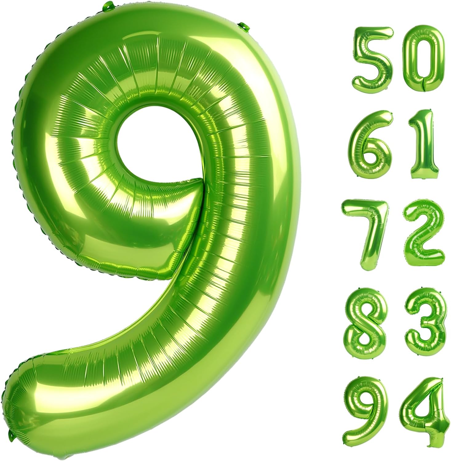 Number 9 Balloon - 40 Inch Light Green Giant Birthday Decoration for Girls | Perfect for 9th, 19th, 29th Parties