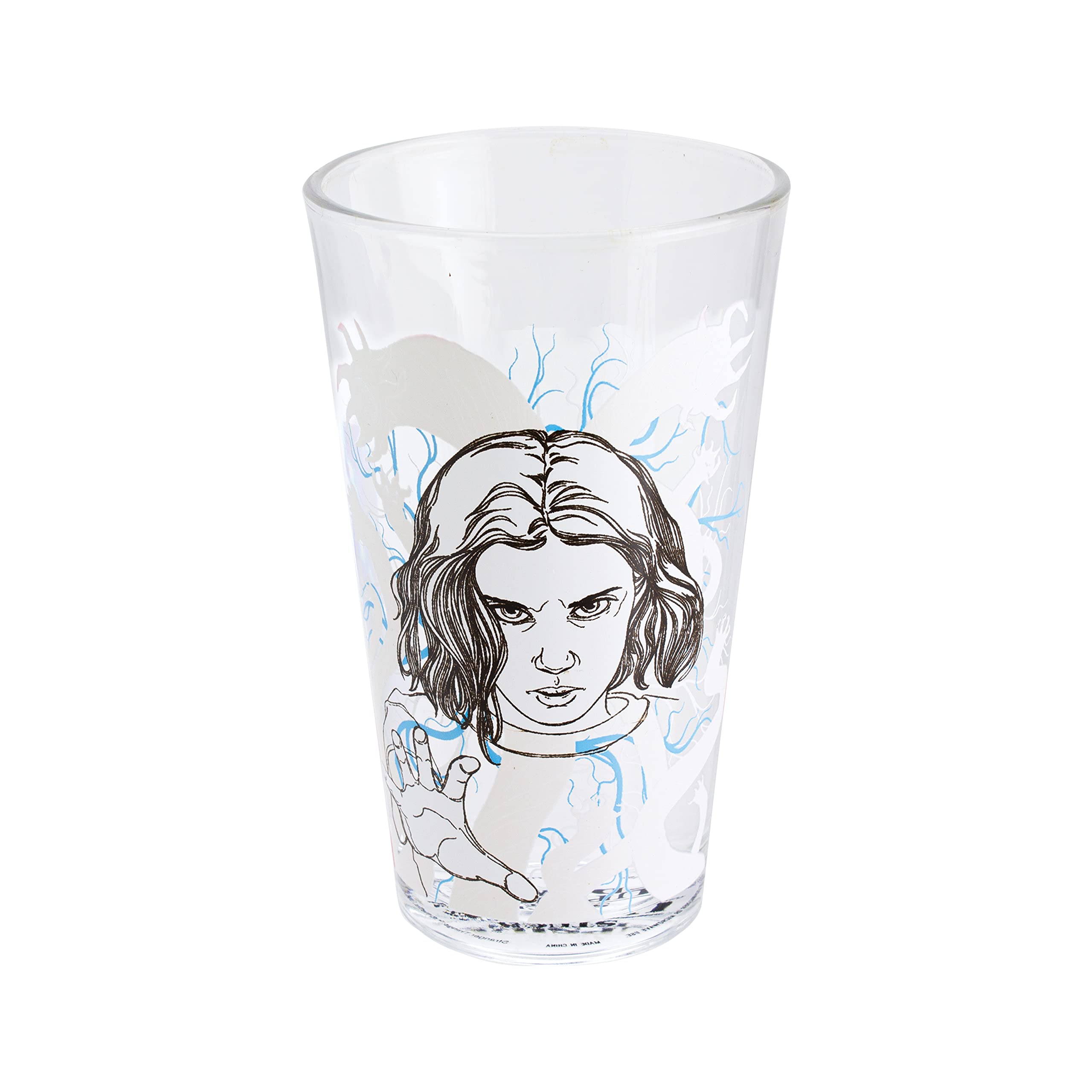 Paladone Stranger Things Eleven Drinking Glass | Color Change Cup Horror Movie Merchandise, Red, 1 Count (Pack of 1)