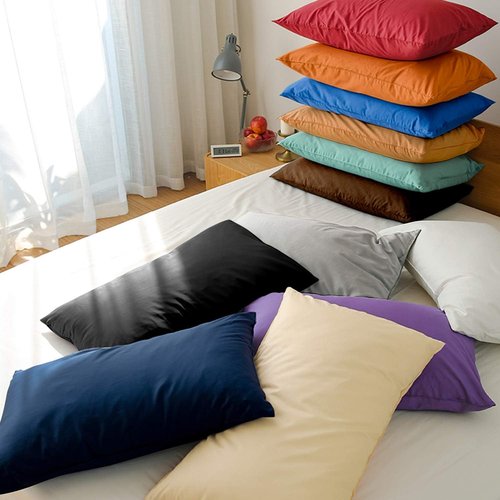 FLXXIE Pillow Cases - Soft Microfiber Pillow Covers with Envelope Closure | 2-Piece Set, 20x30, Orange