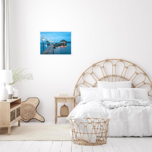 JCJMY 12x17 Picture Frame - White Wall Hanging Frame with Durable Plexiglass | Horizontal & Vertical Display