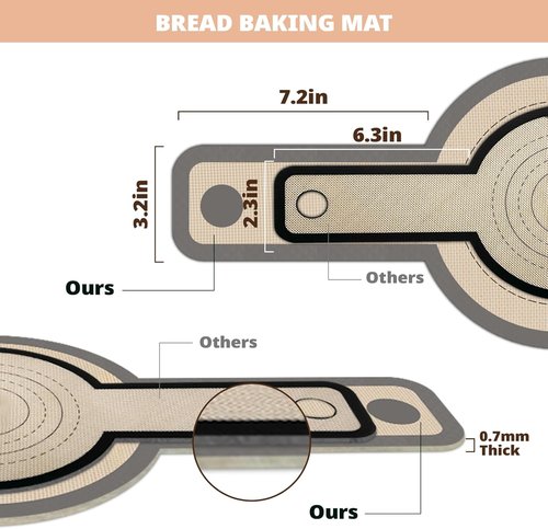 Koolstuffs Silicone Bread Sling - Non-Stick & Easy Clean Sourdough Mat | 2 PCS Baking Tools