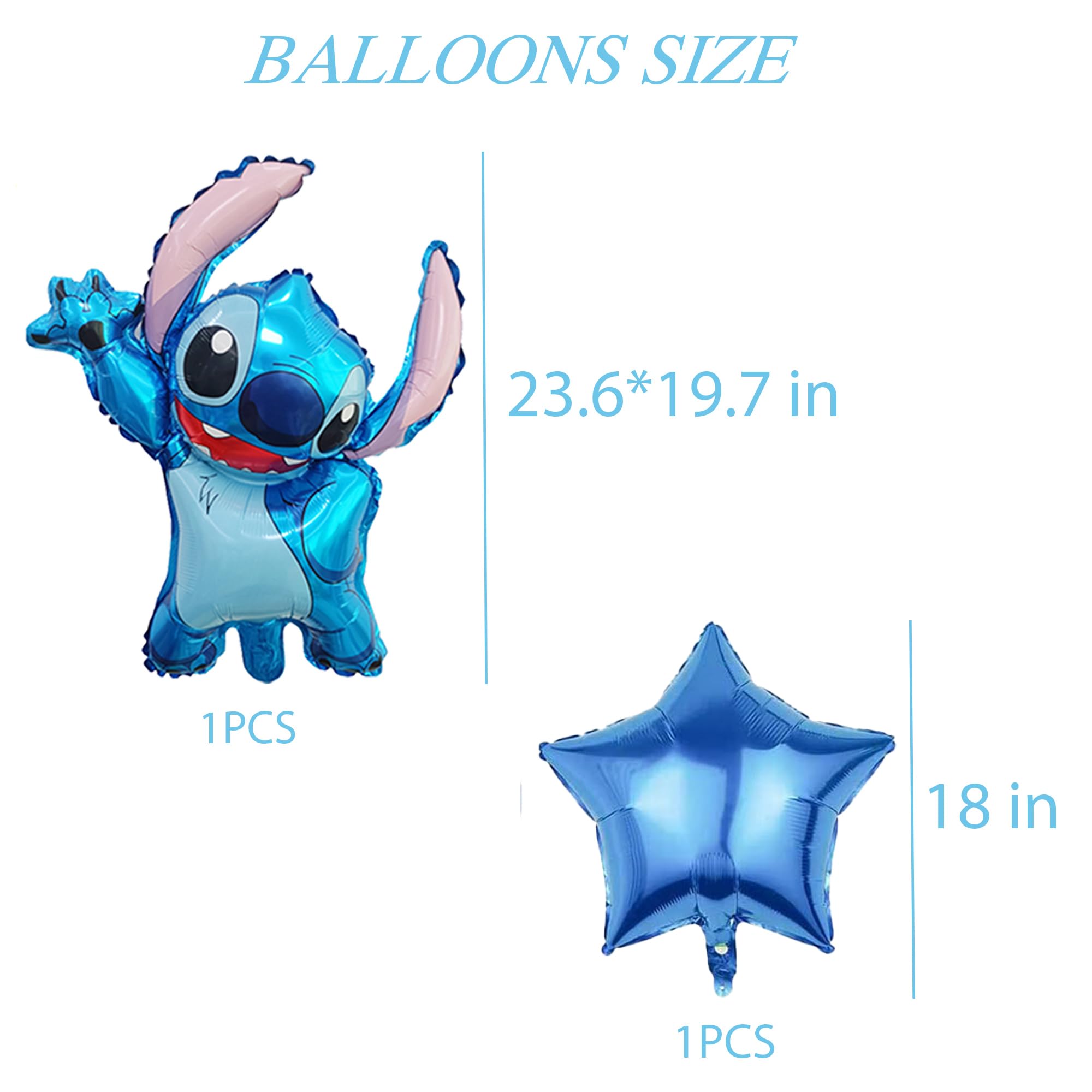 Cartoon Birthday Decorations, Blue Balloons Arch Kit, Theme Party Decorations Supplies for Theme Birthday Decoration