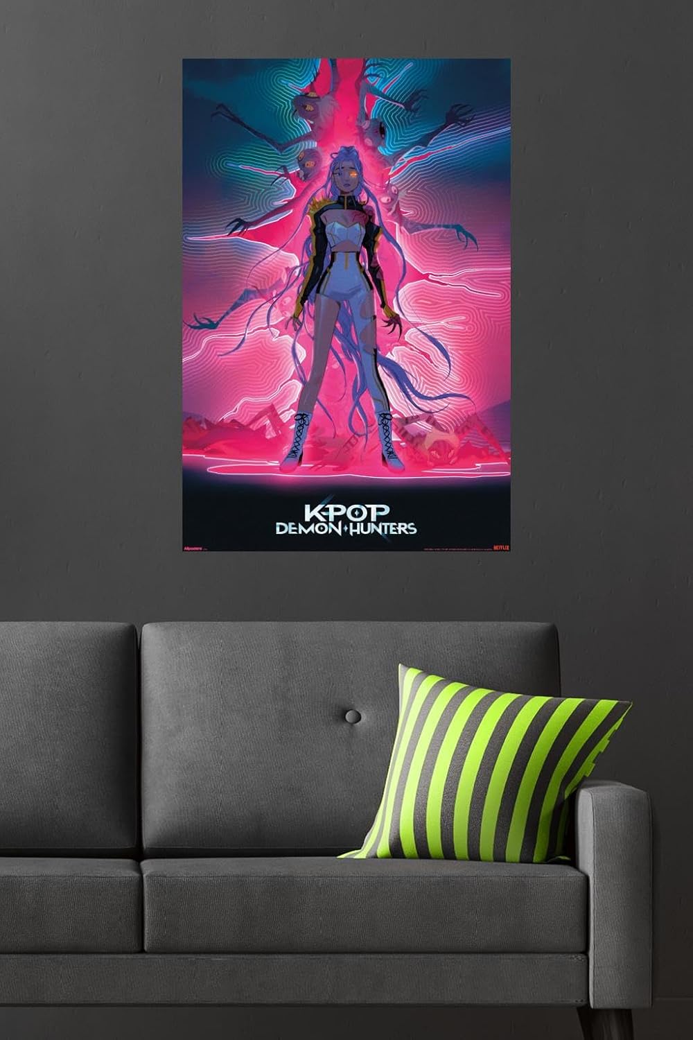 Netflix KPop Demon Hunters 2025 - Rumi Dimensional Rip Wall Poster | Unframed 34L x 22.4W