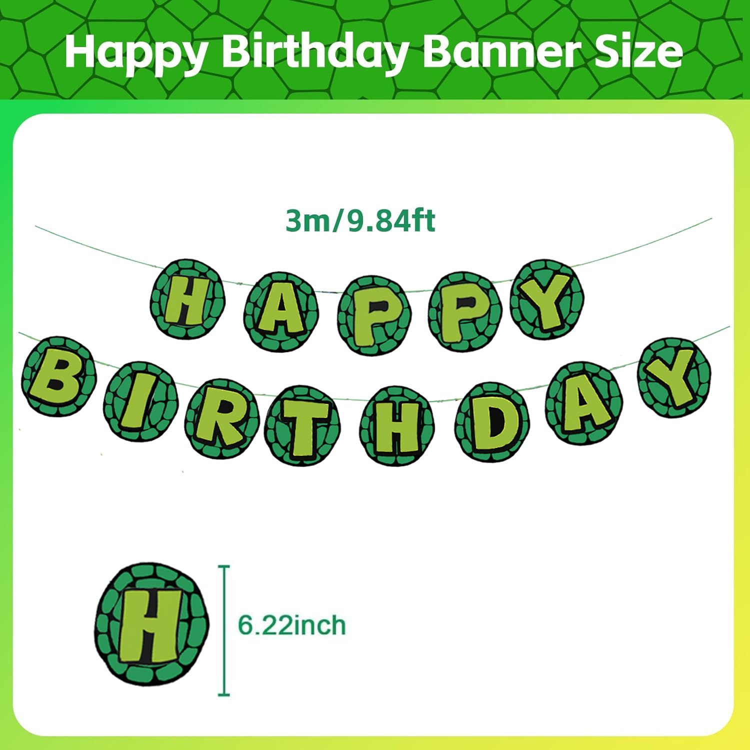 Turtle Birthday Party Decorations Happy Birthday Party Turtle Party Supplies - Big Cake Topper - Cupcake Toppers - Balloons - Happy Birthday Banner