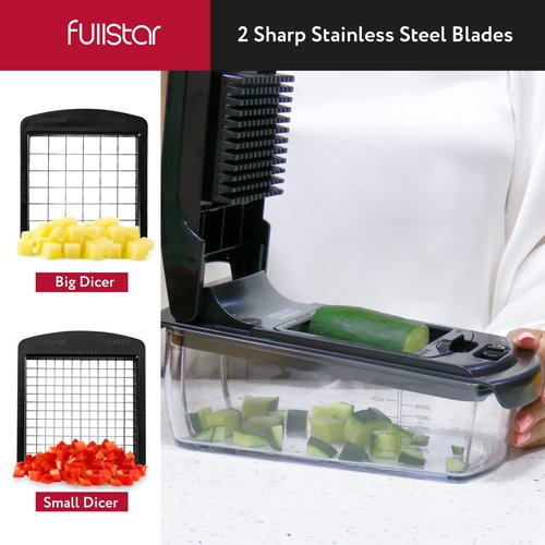 fullstar 9 in 1 Black Chopper + 20 Pack Food Container