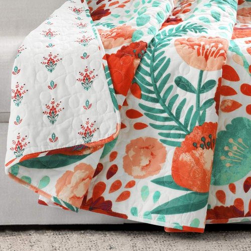 Lush Decor Poppy Garden Throw Blanket, 50" x 60", Multi