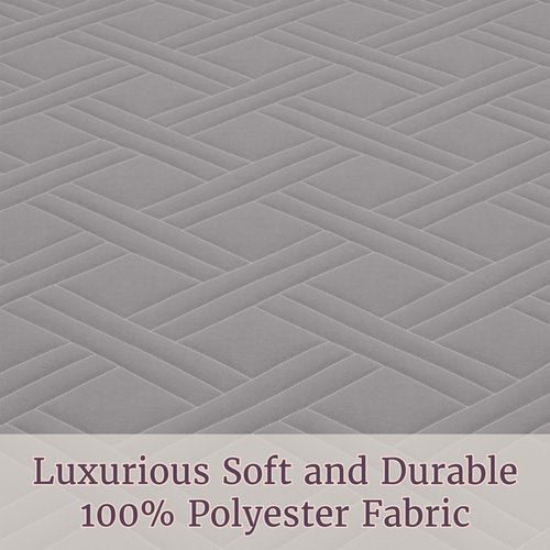 Lavish Home Twin Size Quilt Bedding Coverlet - All-Season Washable Lightweight Quilt Bedspread - Basket-Weave Polyester Bedding with Quilted Blanket Pattern (Gray)