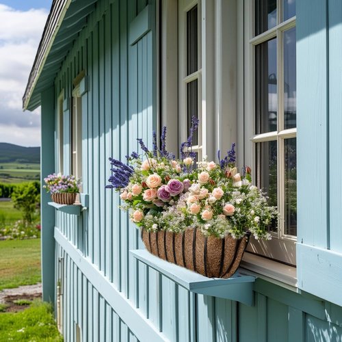 Coco Liner | Pre-Formed Replacement for Planters, Window Boxes & Fence Flower Baskets - 24in, 2pcs
