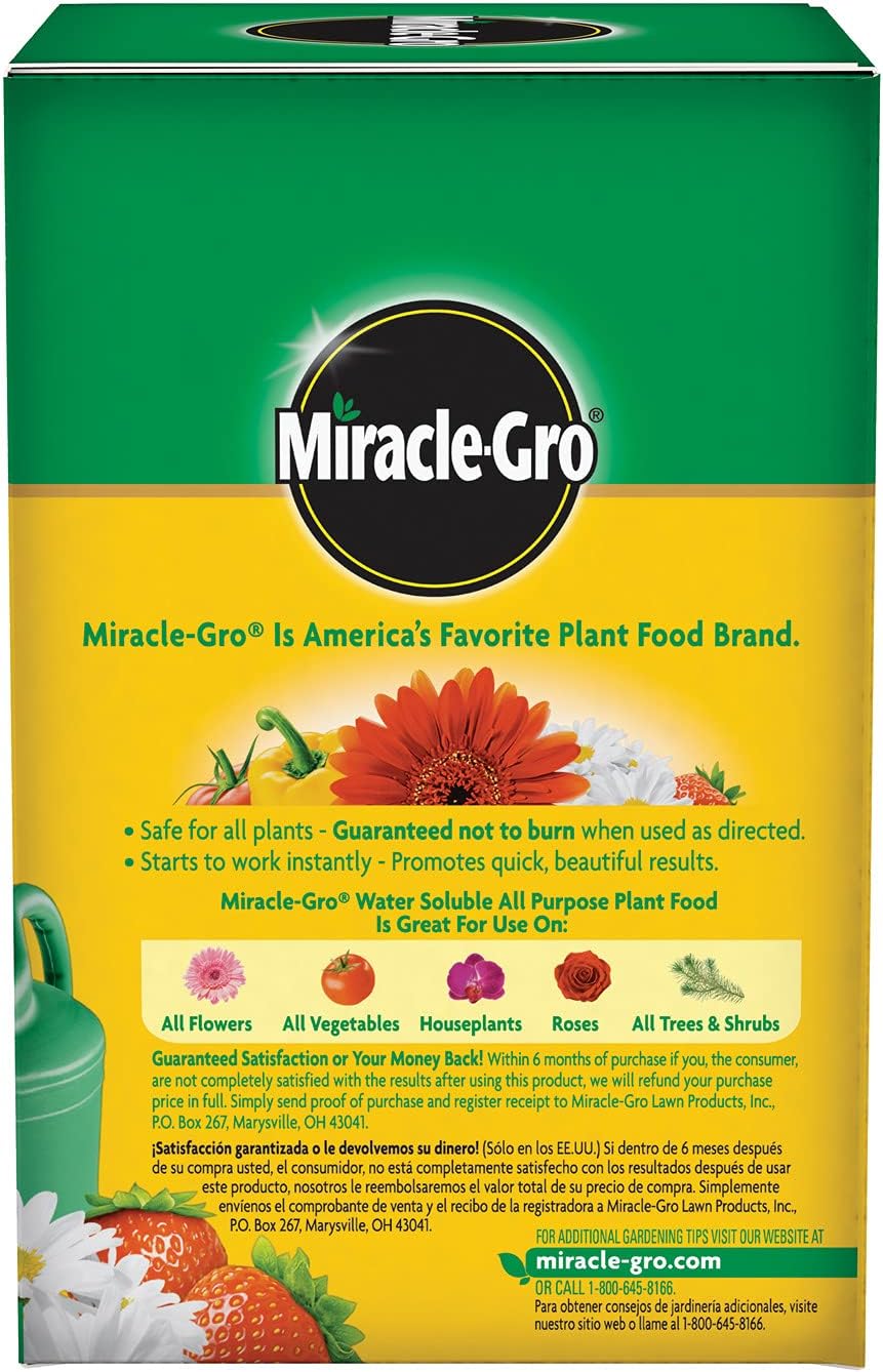 Miracle-Gro Water Soluble All-Purpose Plant Food - Fertilizer for Indoor & Outdoor Plants | 1.5 lbs (6-Pack)
