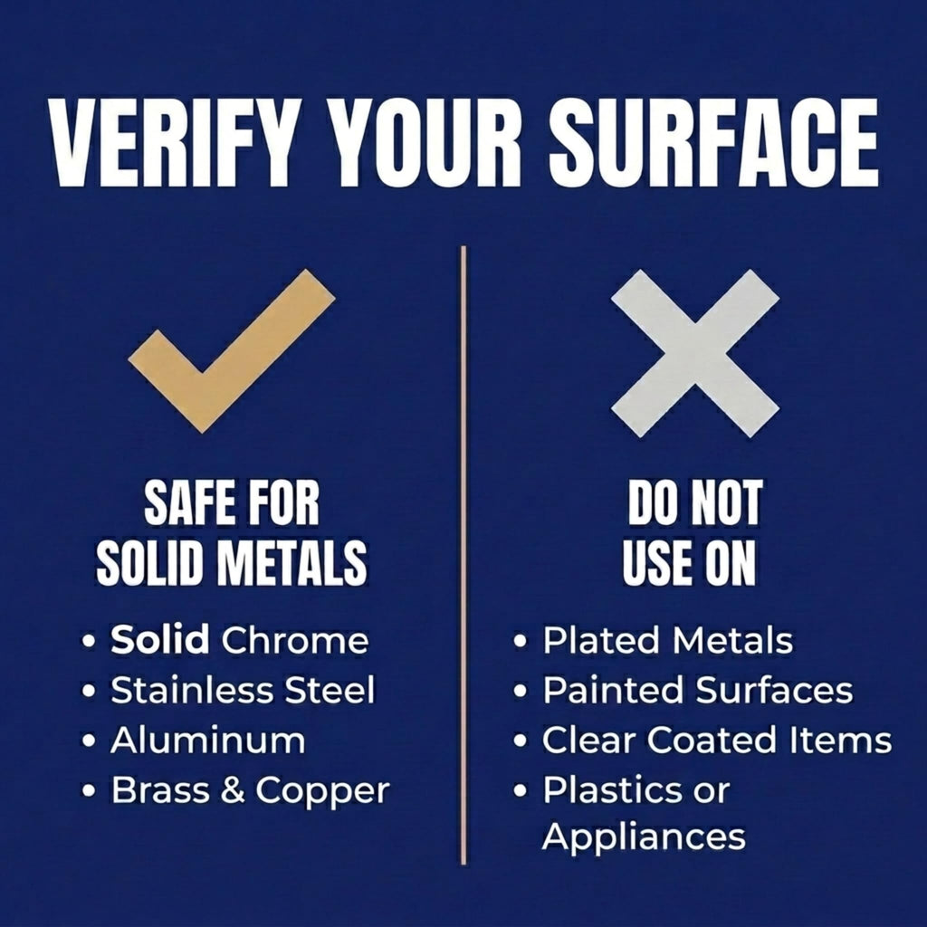 Flitz Metal Polish Paste - 1.76oz USA-Made Polish for Solid Chrome, Stainless Steel, & Aluminum - Non-Abrasive for Light Oxidation - Requires Manual Buffing - Not for Plated/Coated Surfaces (1 Pack)