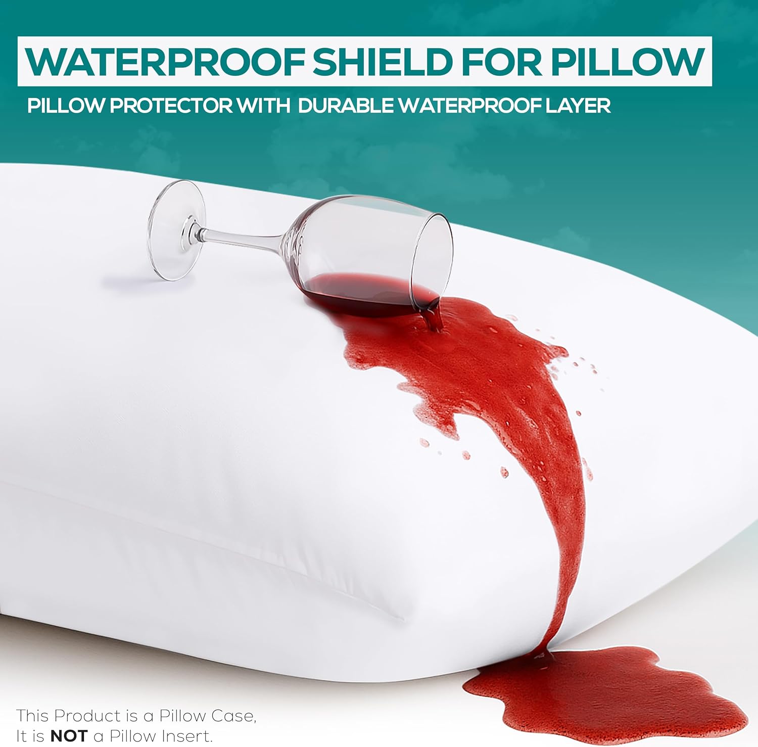 Utopia Bedding Pillow Protectors - Set of 2 Toddler Size, Bed Bug & Dust Mite Proof, Waterproof & Ultra Soft (White)