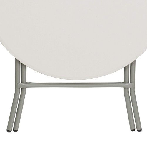 Flash Furniture Kathryn Commercial Grade 2.63-Foot Round Granite White Plastic Folding Table