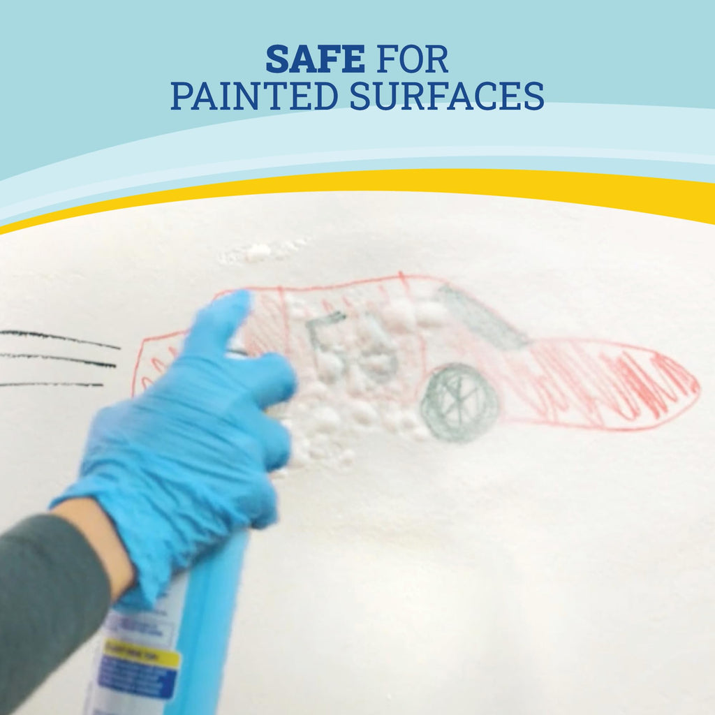 Zep Home Pro Foaming Scuff & Mark Eraser, Paint Safe Surface Cleaner, 18 oz, for Doors, Walls, Molding, Cabinets, Removes Fingerprints, Smudges, Stains