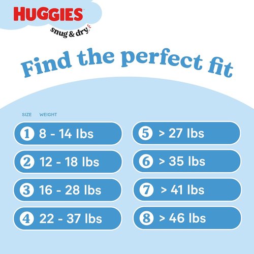 Huggies Size 4 Diapers - Snug & Dry Protection for Babies (22-37 lbs) | 92 Count Pack