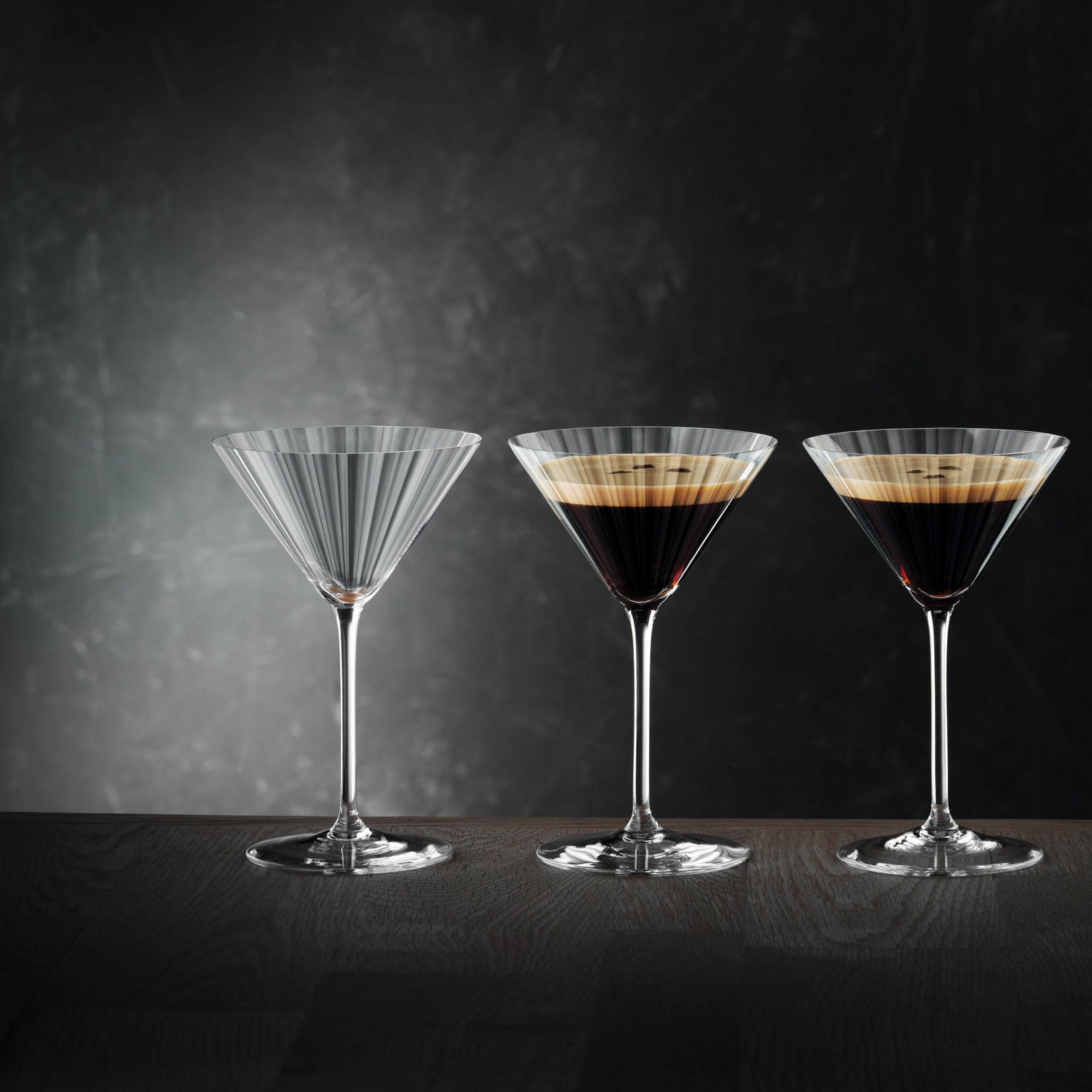 Spiegelau Espresso Martini Glass, Crystal Martini Glasses for Cocktails, Dishwasher Safe, Diamond Cut Glassware for Home Bar, 8.4 oz, Set of 4