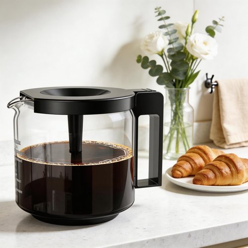 1.25L Coffee Pot Replacement for Technivorm 89830 Coffee Maker, Glass Carafe for Moccamaster KBG, KBGV & CDG KBG Brewers, Glass Coffee Pot, BPA Free, Dishwasher Safe