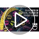 Large Folding Hand Fan UV Glow Rave Bamboo Festival Dancing Fan