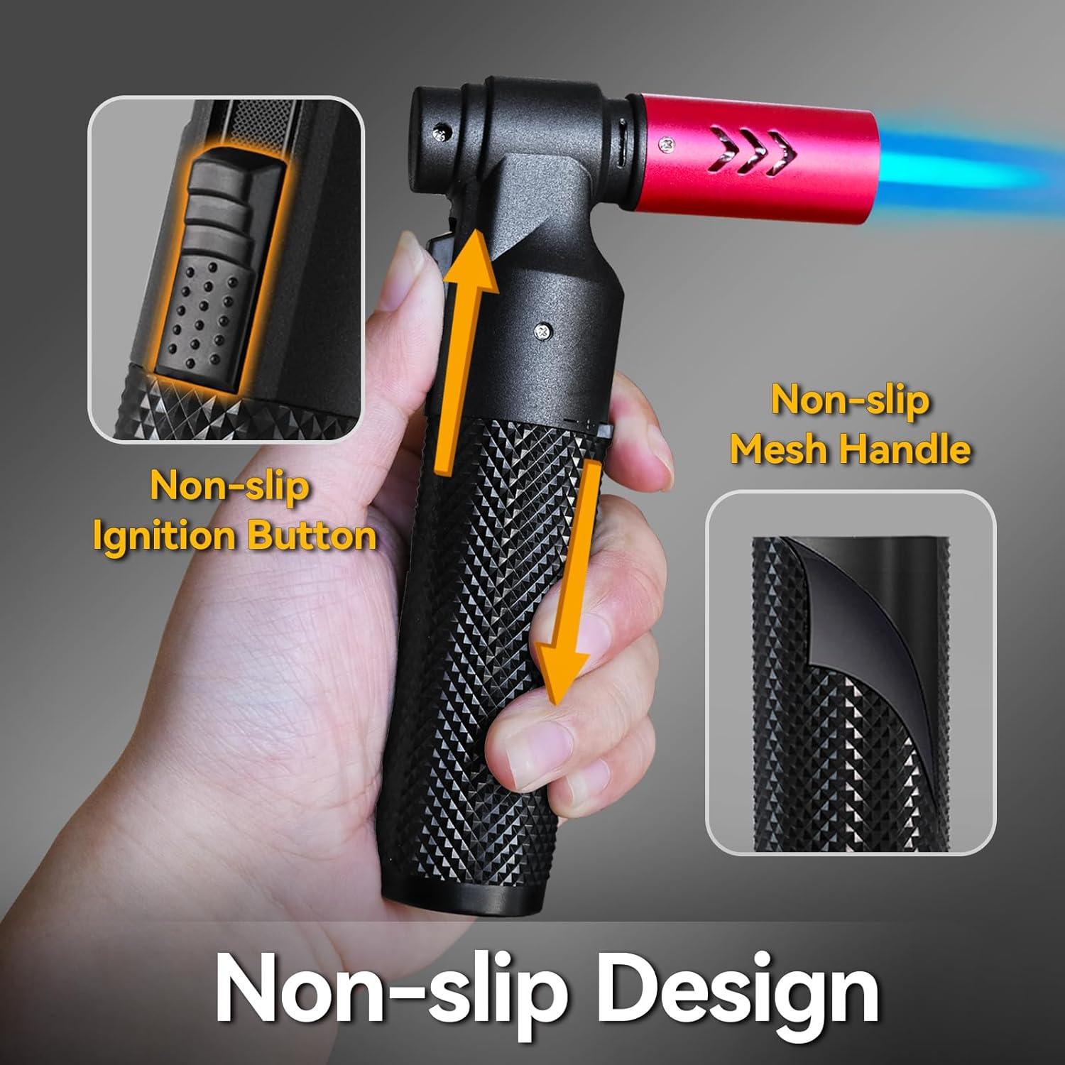 Zoocura Butane Torch Lighter - Refillable Jet Flame Mini Blow Torch for Cooking, BBQ & Soldering | 2 Pack