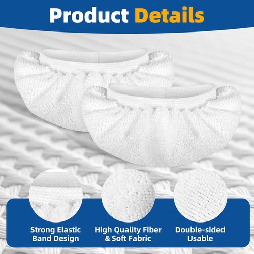 LOVECO Microfiber Cloths for Handheld Steam Cleaners - 8 Pack, Reusable & Washable Accessories