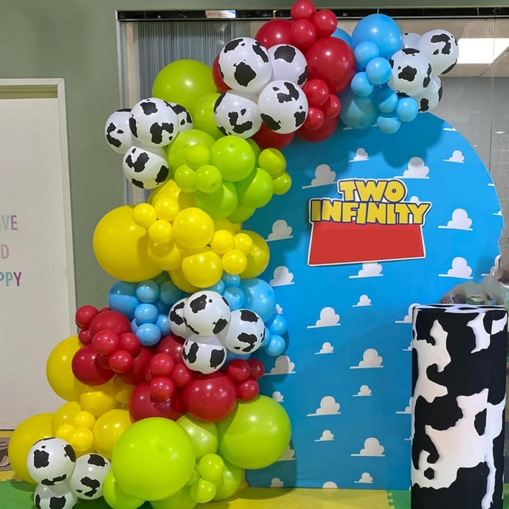 Skiennix Cow Print Balloons - 67pcs 12 Inch Party Decorations for Western-Themed Celebrations