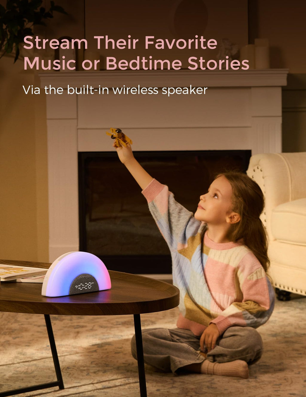 Momcozy Baby Sound Machine & Night Light–White Noise Machine with App Control, Sunrise Alarm, 34 Soothing Sounds–Sleep Trainer for Newborns & Toddlers, Travel Nursery Essential