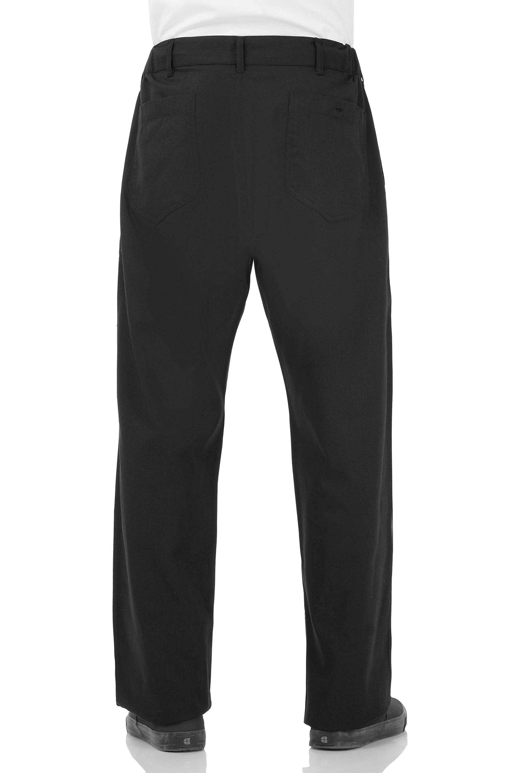 Chef Works Men's Professional Series Chef Pants, Black, Large