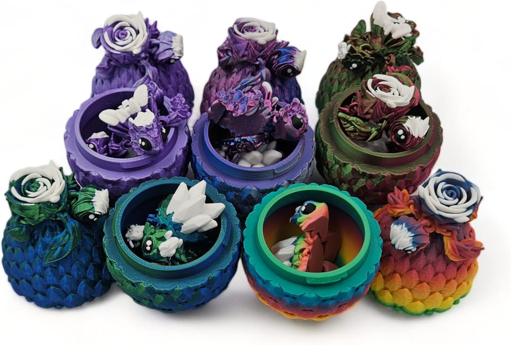 Surprise Turtle Egg Collectible Figurine - Unique Colors for Stress Relief | Includes 3 Rainbow Turtles