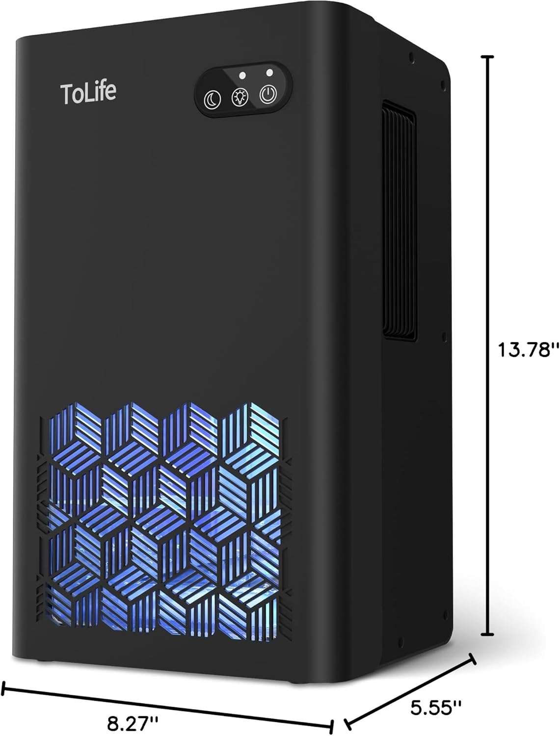 ToLife Dehumidifier - 1000 Sq.Ft Home Dehumidifier with 95 OZ Tank & Auto Shut Off | Black