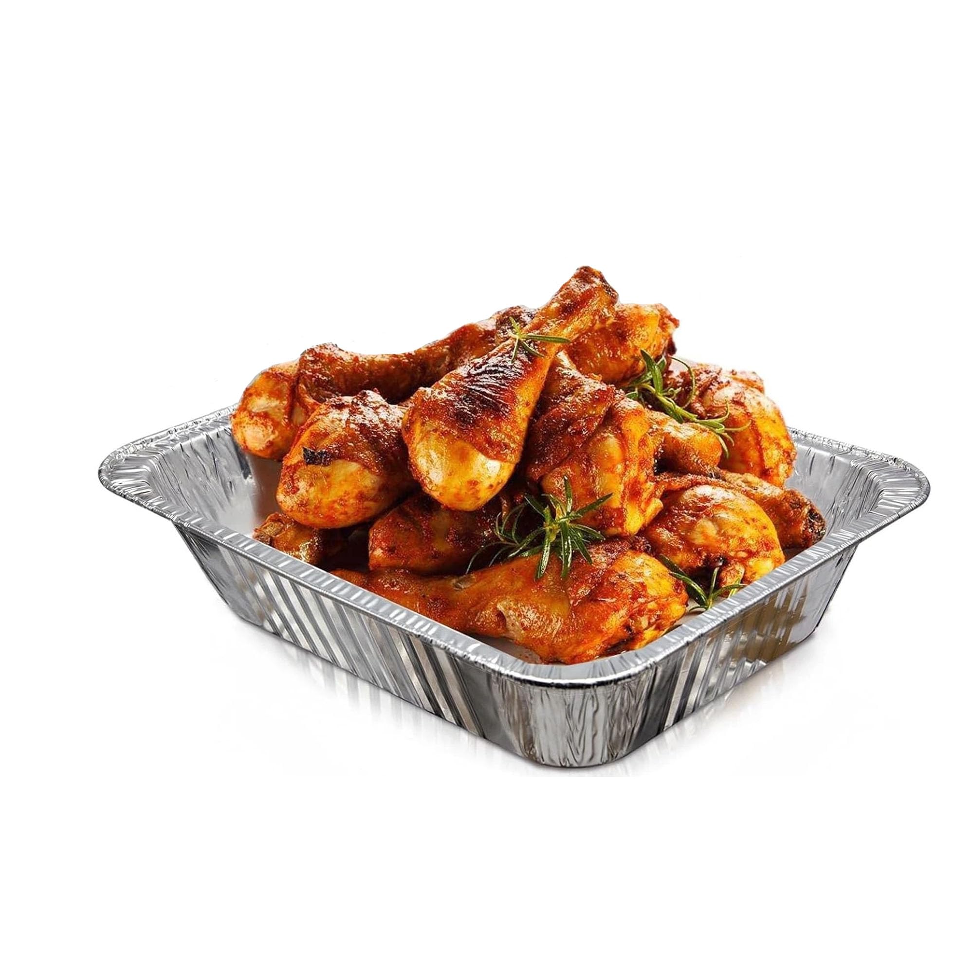 Aluminum Pans With Lids 9x13 [10 Sets] Aluminum Foil Pans Trays With Lids - Half Size Tin Foil Disposable Pans For Baking, Cake Serving Dishes, Roasting, Heating, Serving & Lining Steam-Table Trays