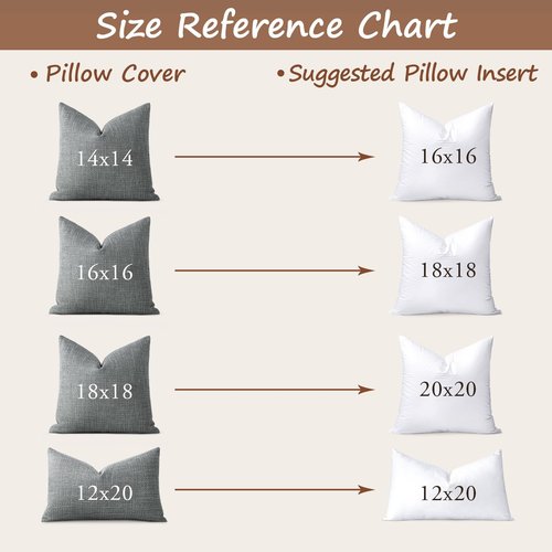 Artscope Synthetic Down Pillow Insert, 20x20 Down Alternative Throw Pillow Insert. Ultra Soft Fluffy Sleeping Pillow with 100% Cotton Cover, Decorative Pillows Set of 4-White.