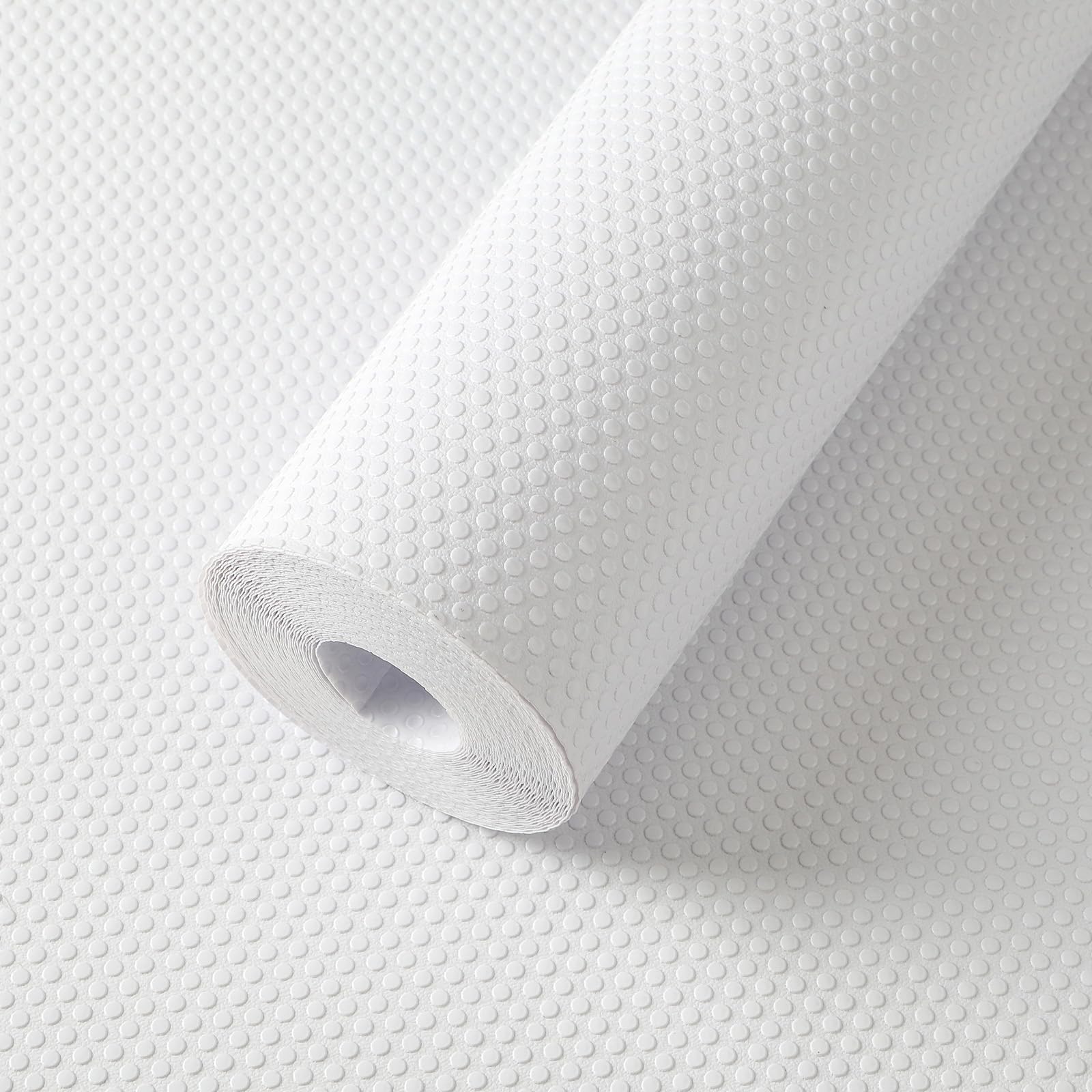 FLPMIX Shelf Liner 22 inch Wide - Waterproof Cabinets Liners, Non Adhesive, Easy to Cut Under Sink Mat Liners for Kitchens Drawer, Shelves, 22 X 300Inch White