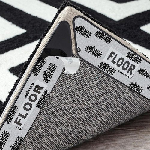 GORILLA GRIP Rug Gripper Pads - 24 Reusable Double-Sided Stickers for Secure Area Rugs | Renter Friendly