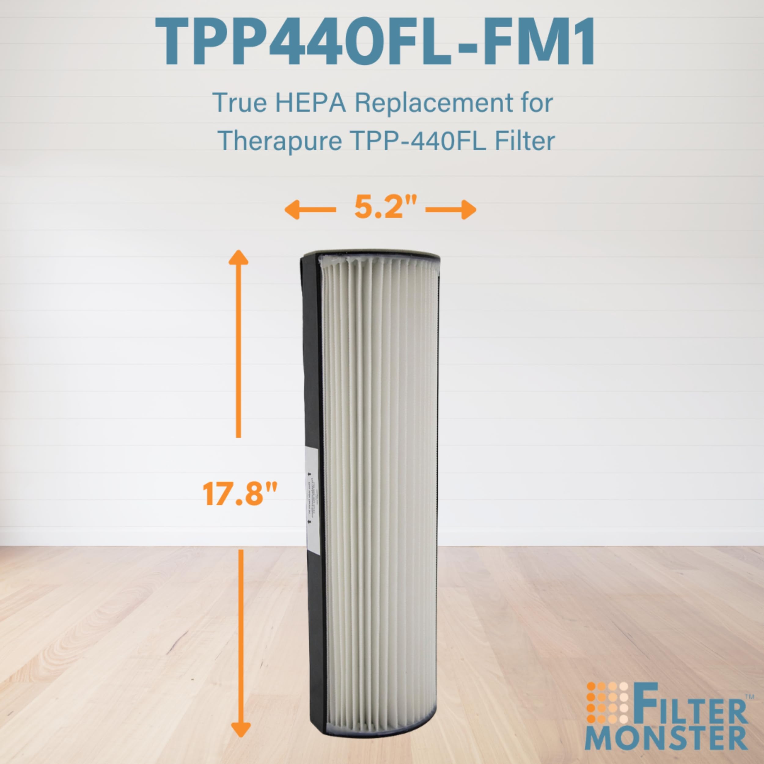 Filter-Monster – Replacement Compatible with Therapure TPP440F Filter for Therapure Air Purifier TPP440, TPP540, and TPP640 Air Purifiers