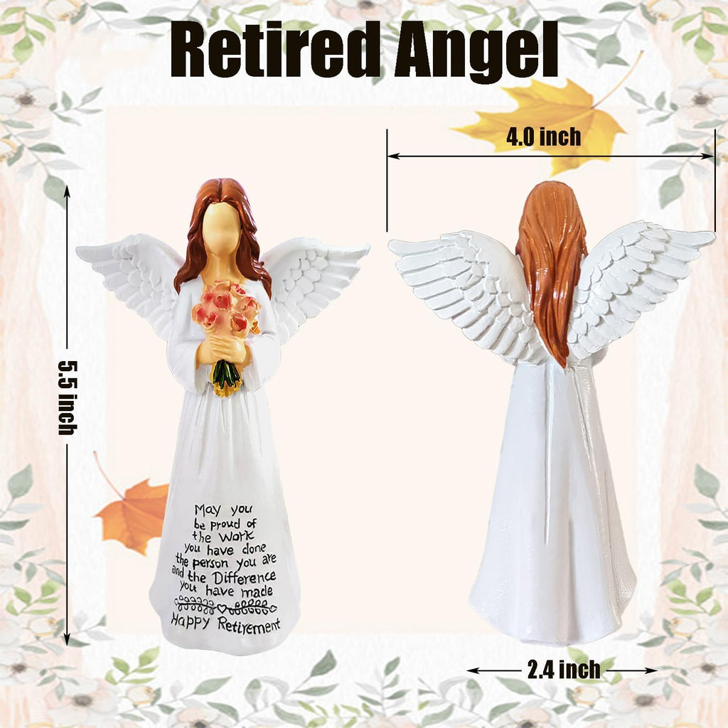 Regine Switzerland 5.5” Angel Figurine - Thoughtful Retirement Gift for Women & Coworkers